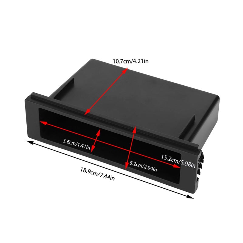 Aramox Car Stereo Storage Box Dashboard Organizer Pocket Universal 1Din Inner Interior Organizer for Select Model Accessories - Image 2